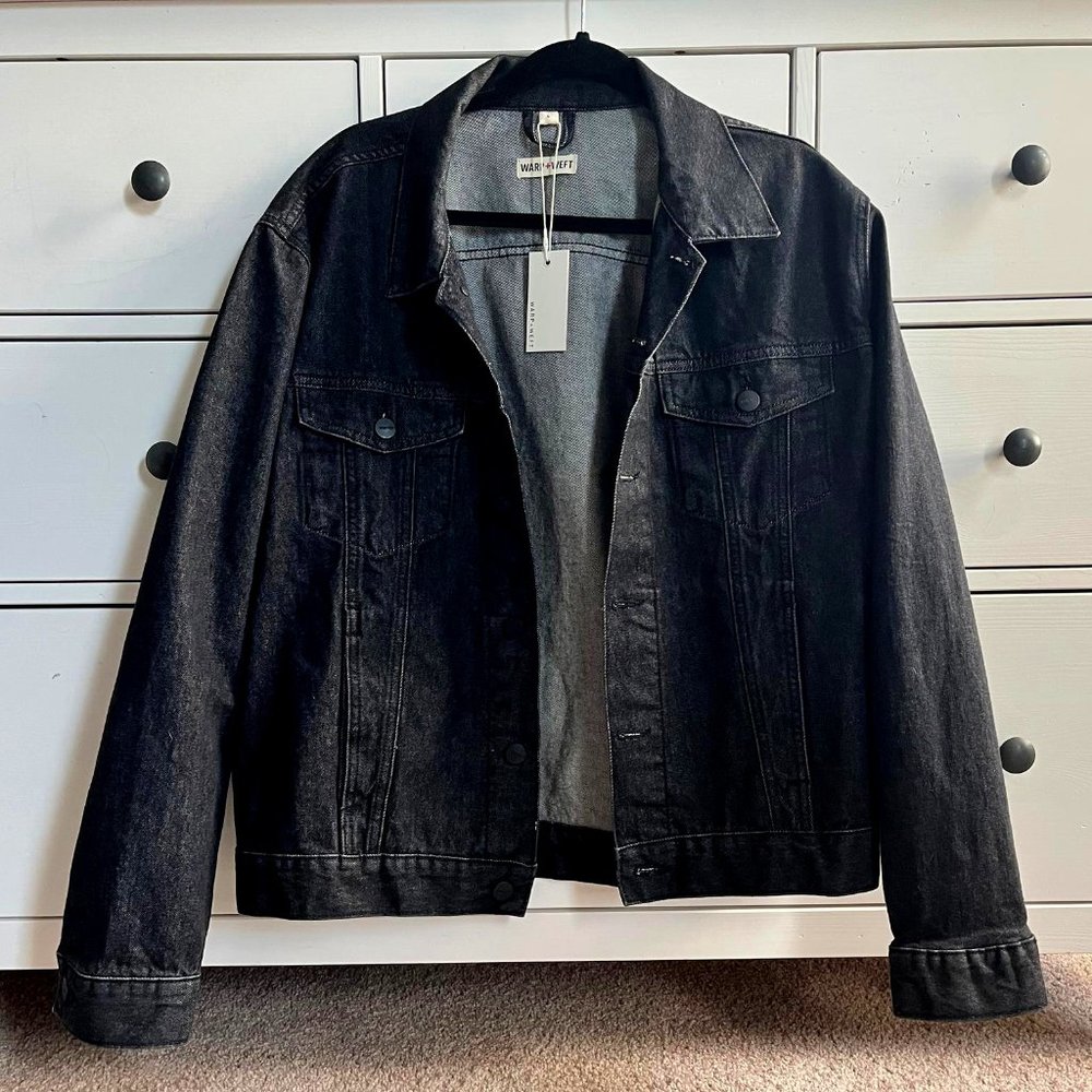 Warp+Weft -  Black Denim Jacket - L
